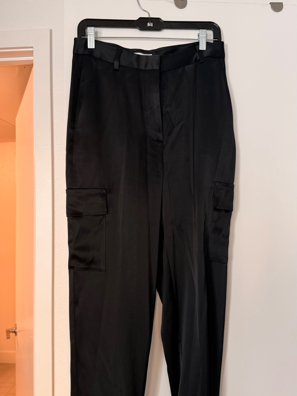 Women’s Black Cargo Dress Pants - Sleek Utility Style